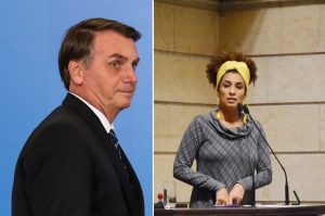 Bolsonaro e Marielle Franco