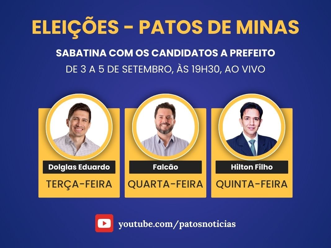 Candidatos a prefeito serão sabatinados no Patos Notícias