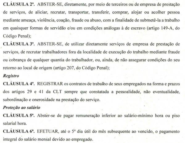 Carvoaria assina acordo após resgate de 2 trabalhadores
