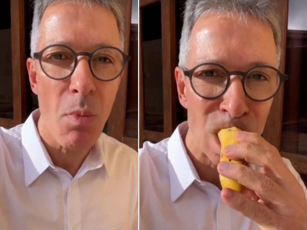 Zema come banana com casca e faz crítica a alta dos alimentos
