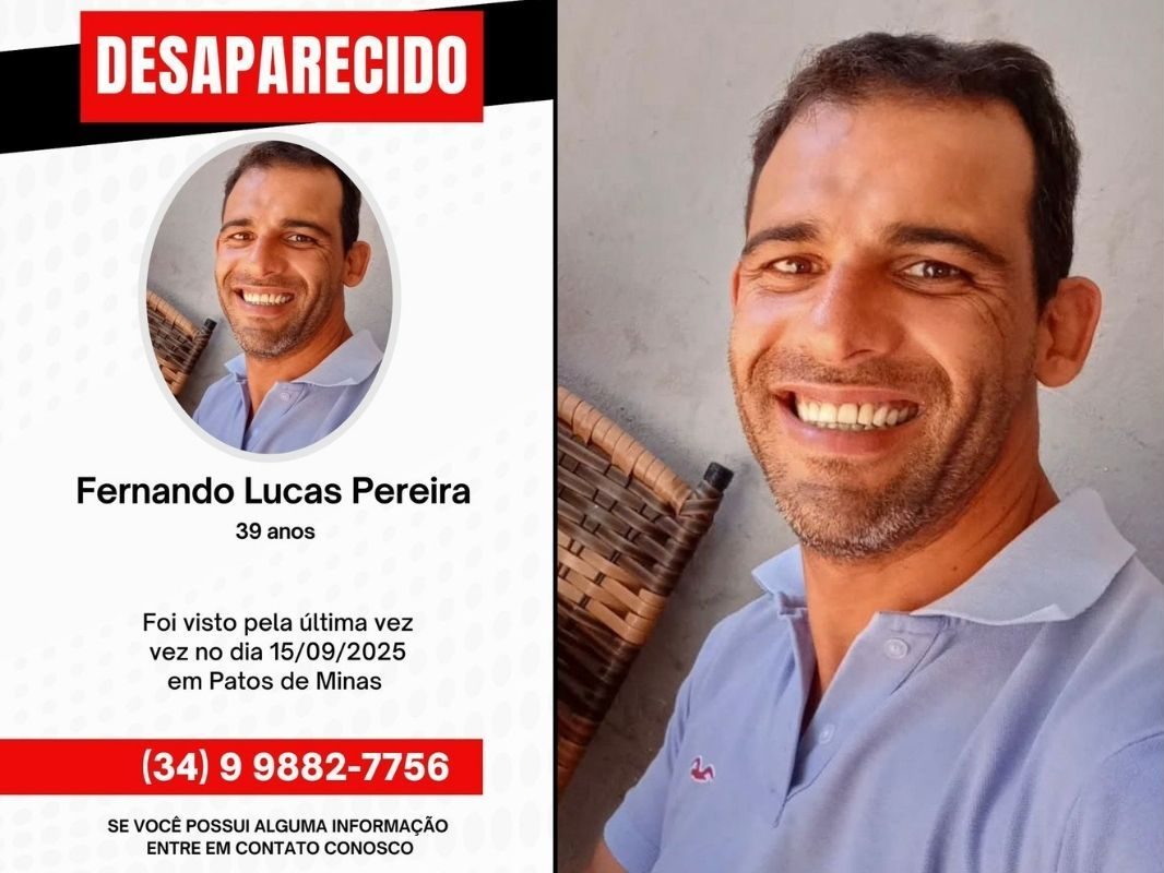 Família procura por homem desaparecido em Patos de Minas