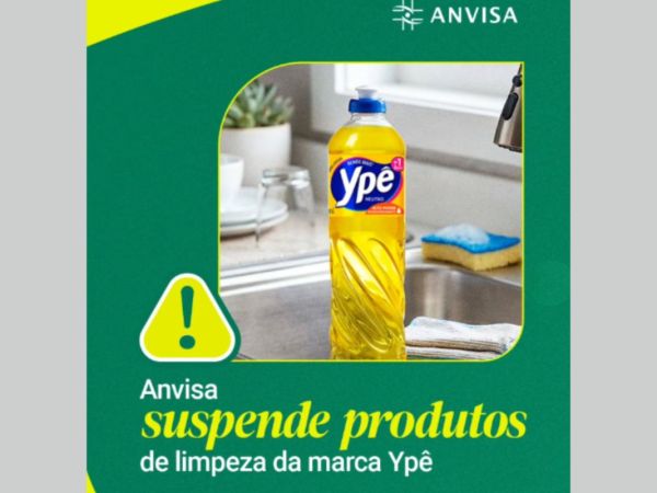 Anvisa manda recolher produtos da Ypê com lote final 1