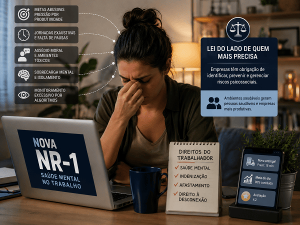 Nova NR-1 mira burnout, ansiedade e pressão no trabalho