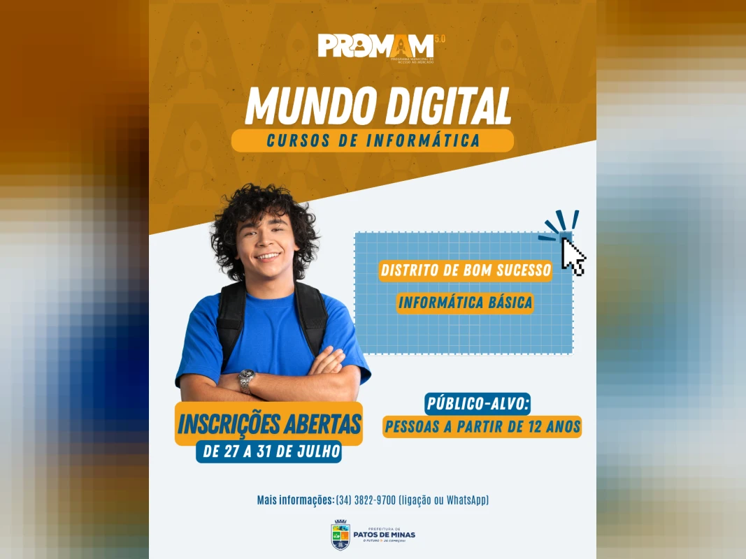 Prefeitura abre inscrições para cursos gratuitos