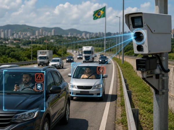 Radares com IA que detectam celular e cinto de segurança chegam ao Brasil