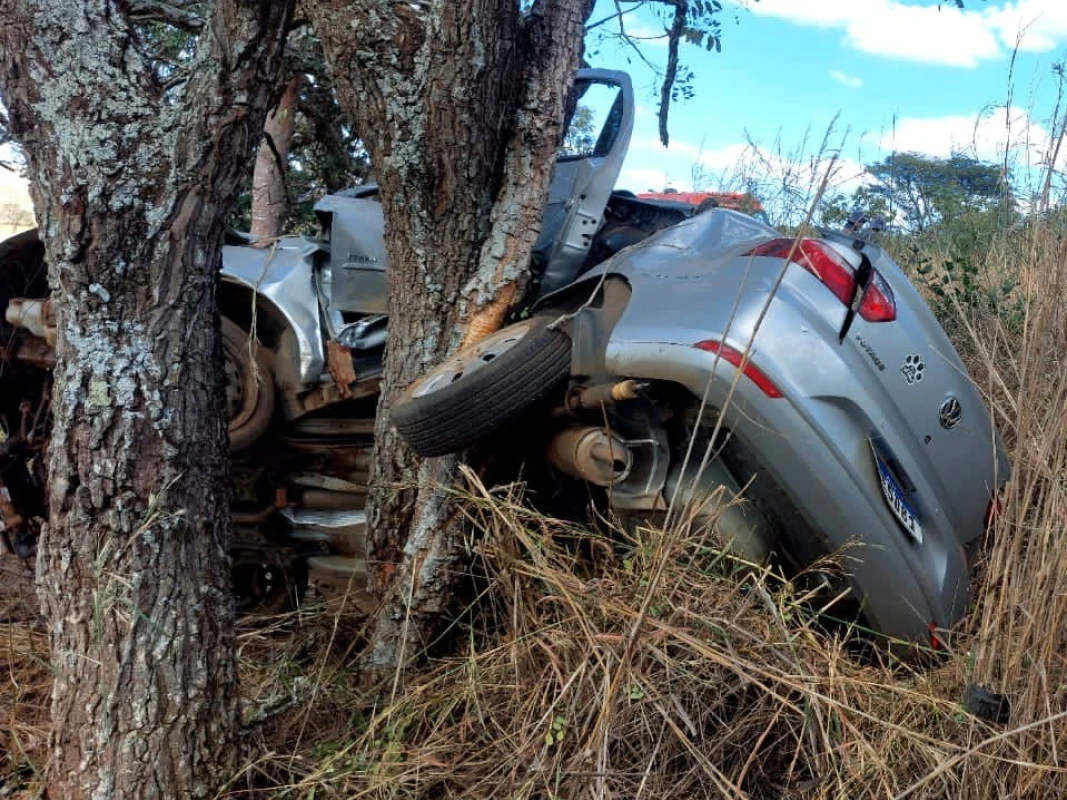 Advogada morre após carro bater em árvore na MG-188