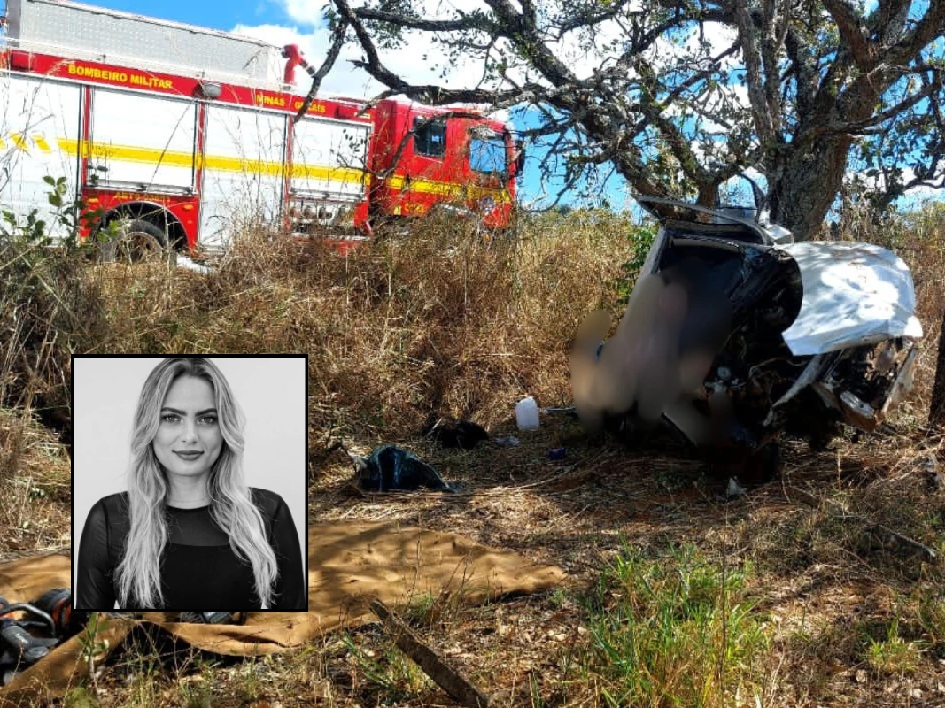 Advogada morre após carro bater em árvore na MG-188