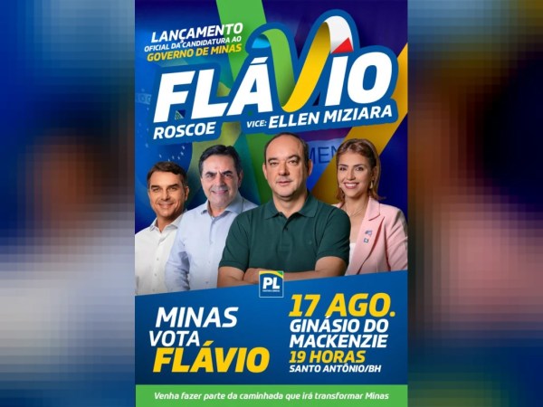 PL oficializa candidatura de Flávio Roscoe ao governo de Minas em evento nesta segunda-feira