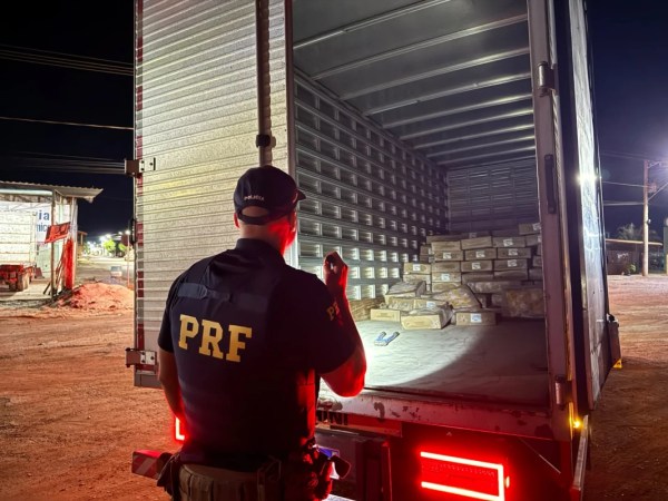 PRF recupera caminhão furtado e 3,4 toneladas de frango na BR-365