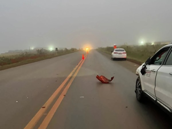 Pedestre morre atropelado por Fiat Toro na BR-354