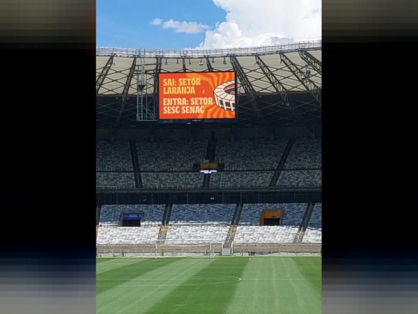Sistema Fecomércio MG, por meio do Sesc e do Senac, firma parceria para nomear setor do Mineirão