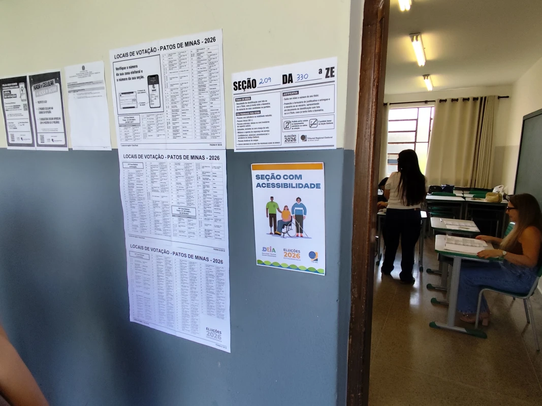 Votação em Patos de Minas segue sem intercorrências neste domingo
