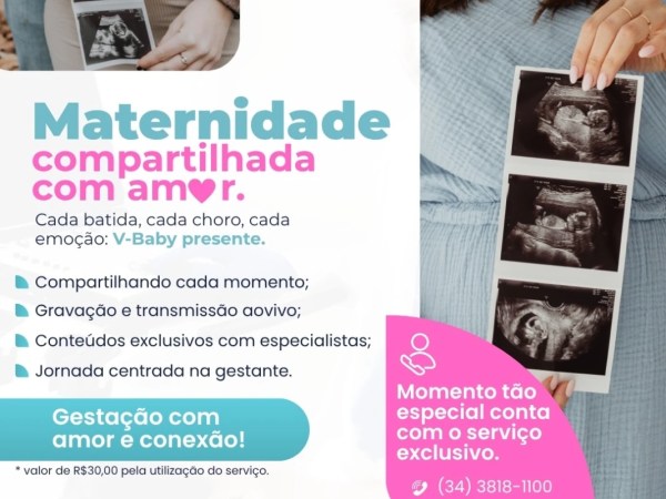 Vera Cruz Hospital oferece transmissão de ultrassons com V-Baby